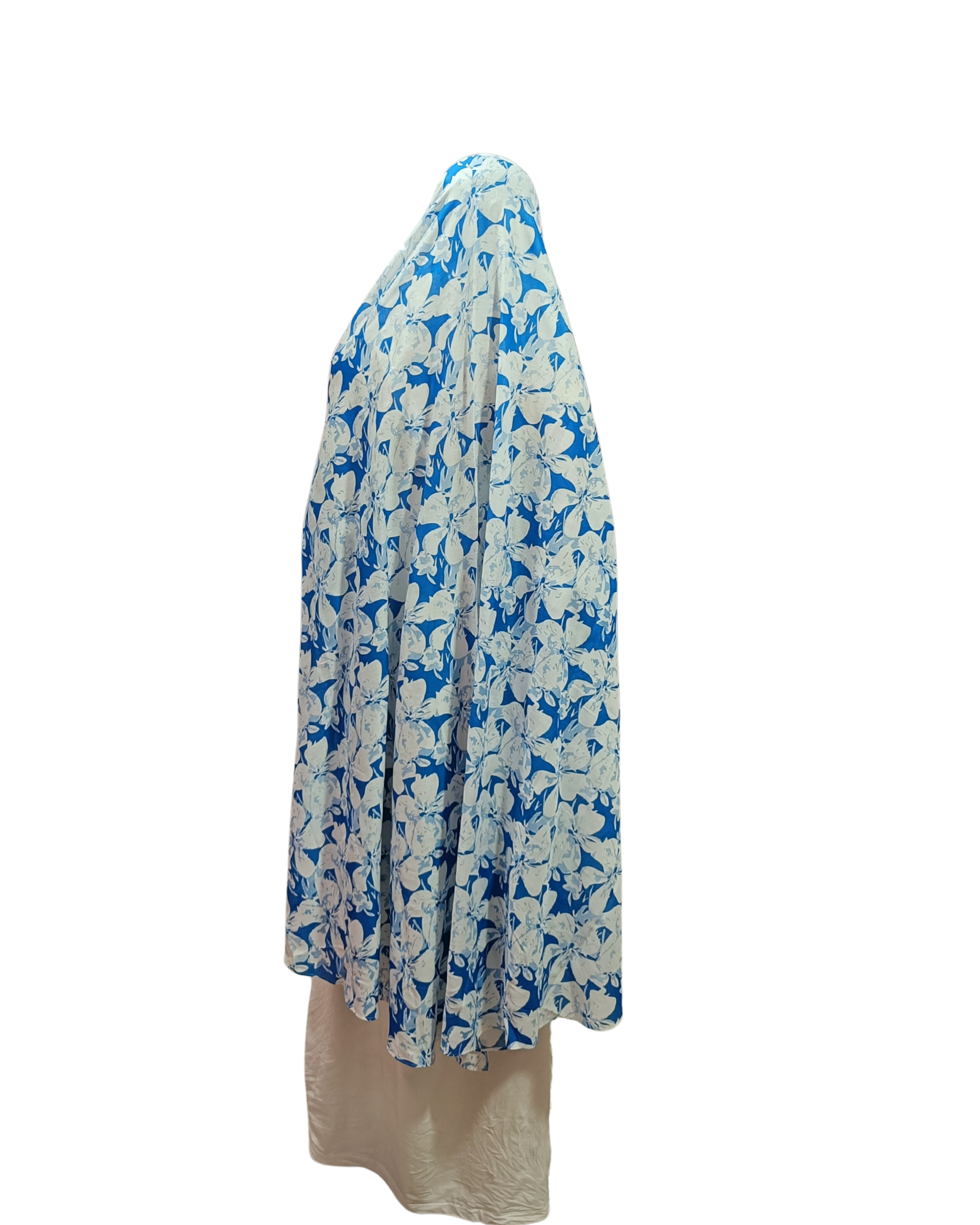 Printed Cotton Namaaz Hijab – Soft, Breathable & Full Coverage.B009P022