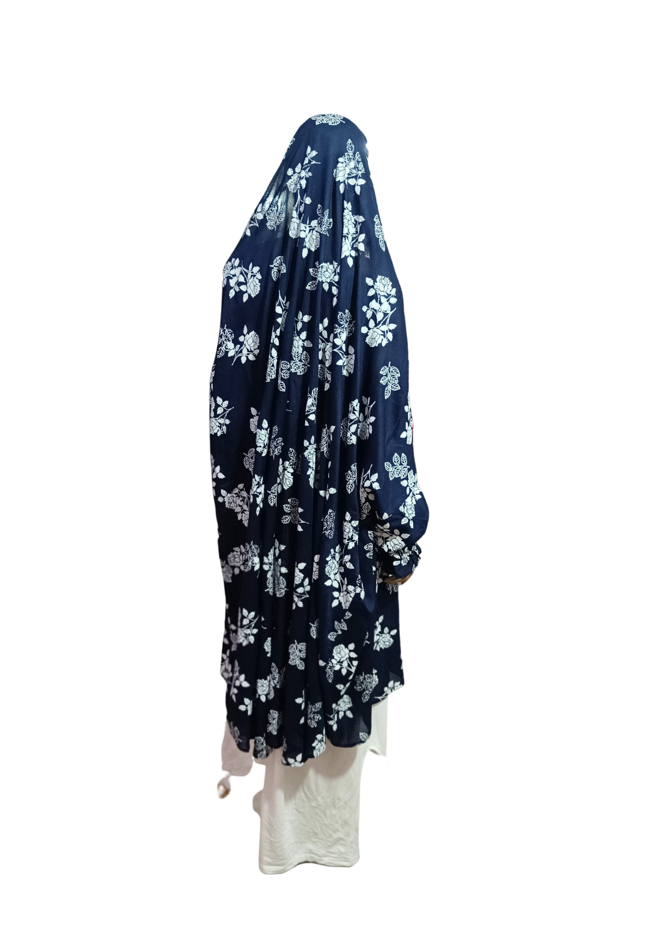 Printed Cotton Namaaz Hijab – Soft, Breathable & Full Coverage.B009P021