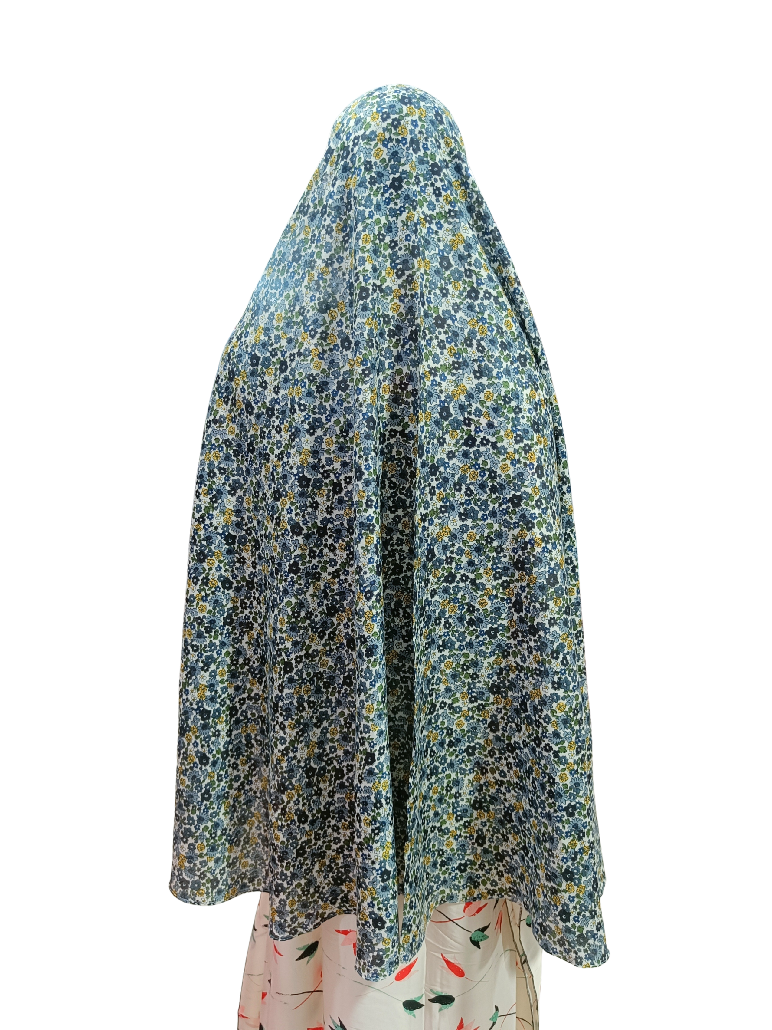 Printed Cotton Namaaz Hijab – Soft, Breathable & Full Coverage.B009P012