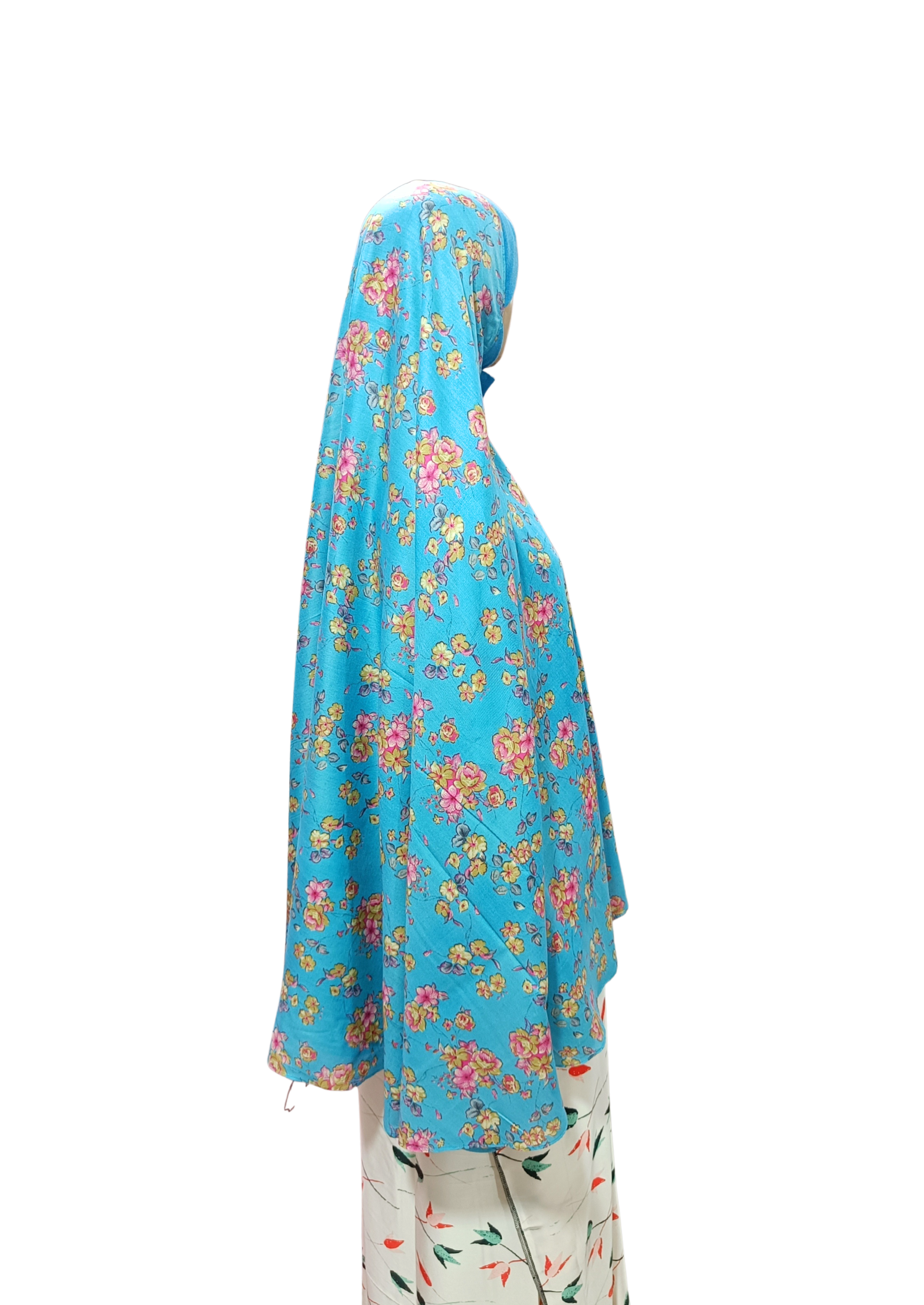 Printed Cotton Namaaz Hijab – Soft, Breathable & Full Coverage.B009P005