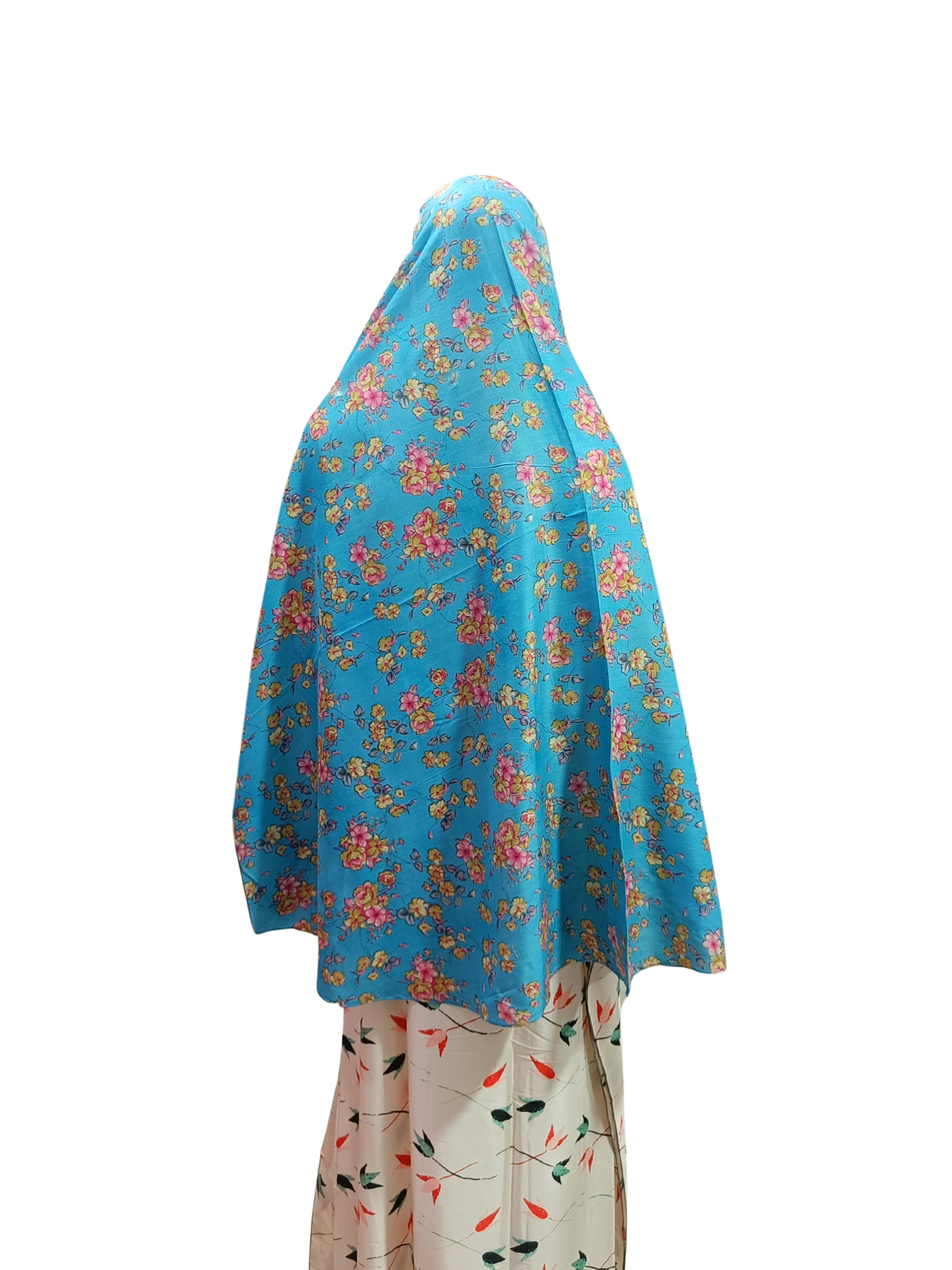 Printed Cotton Namaaz Hijab – Soft, Breathable & Full Coverage.B009P005