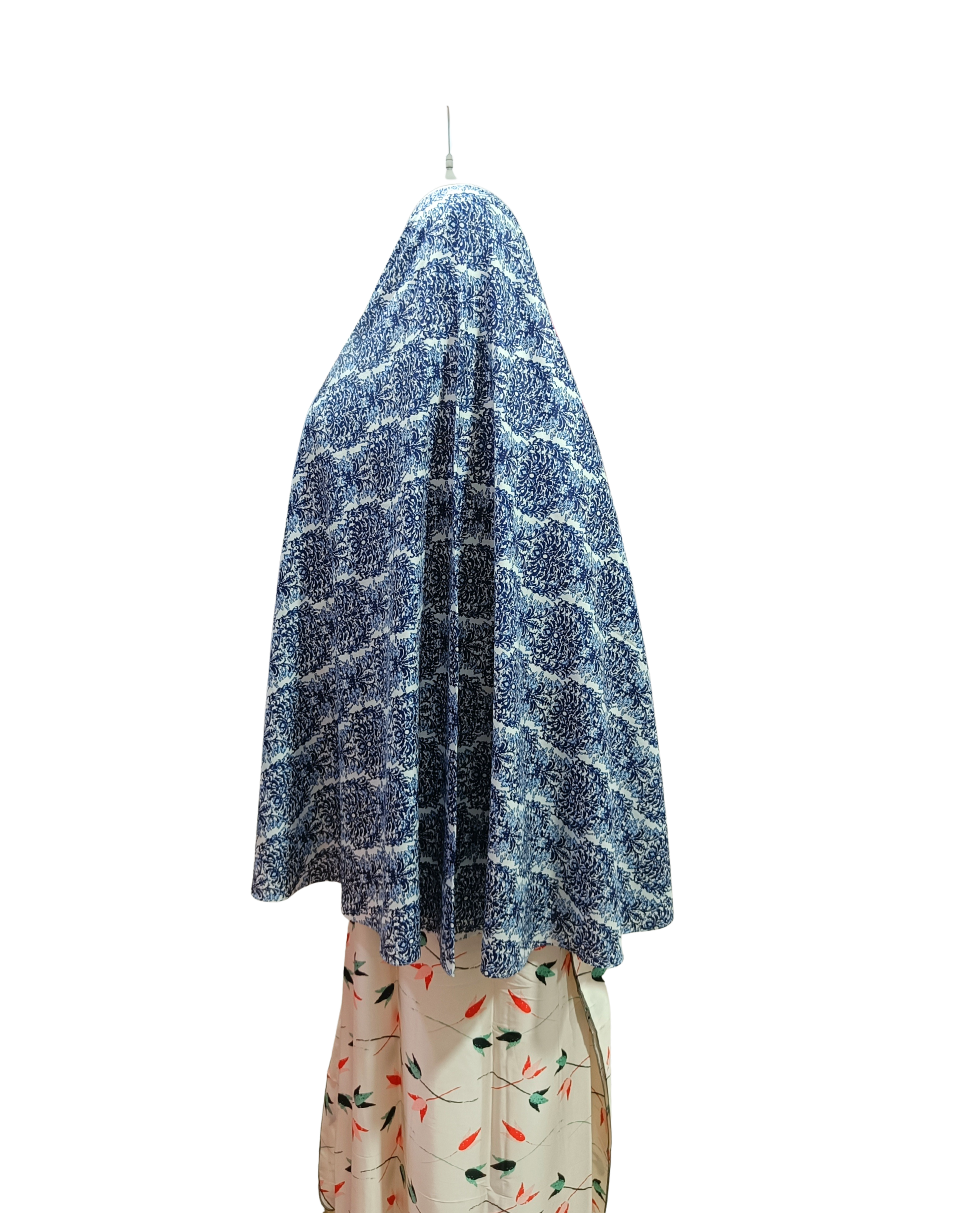 Printed Cotton Namaaz Hijab – Soft, Breathable & Full Coverage.B009P007