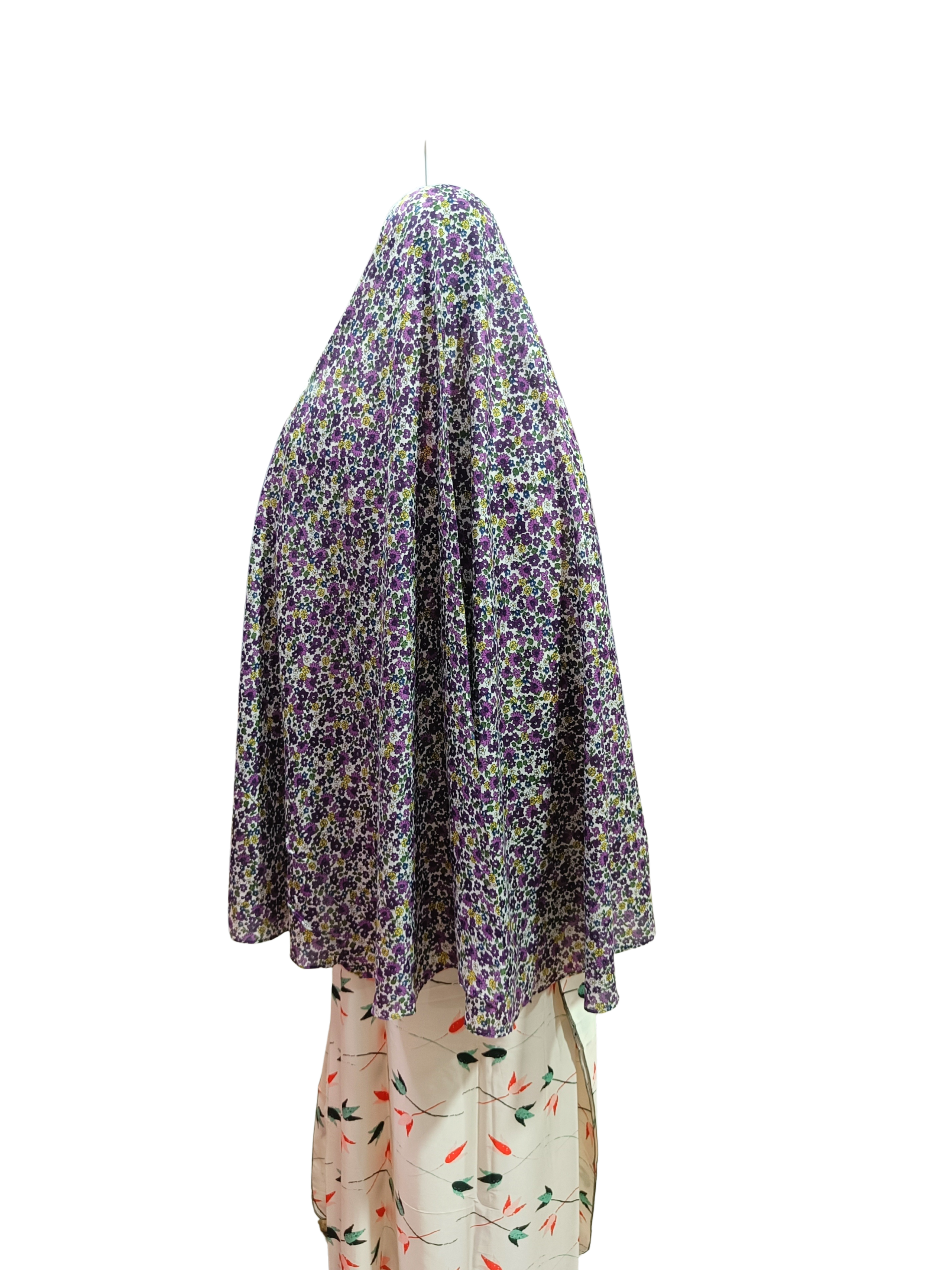 Printed Cotton Namaaz Hijab – Soft, Breathable & Full Coverage.B009P010