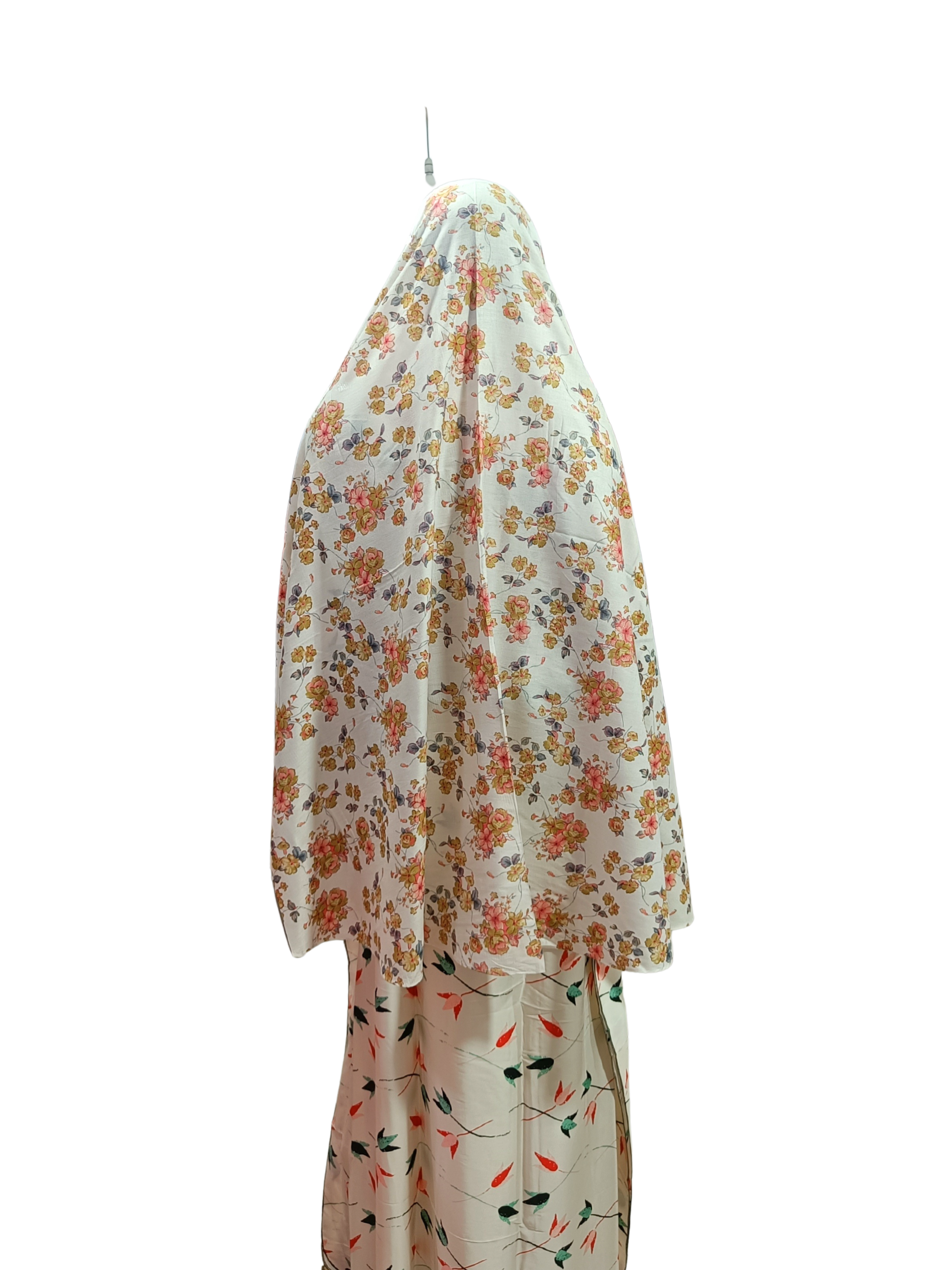 Printed Cotton Namaaz Hijab – Soft, Breathable & Full Coverage.B009P006