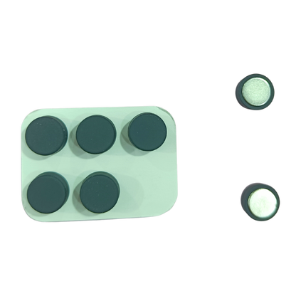 🧲 Classic Round Hijab Magnets – Box of 6 (Black)- MP-016