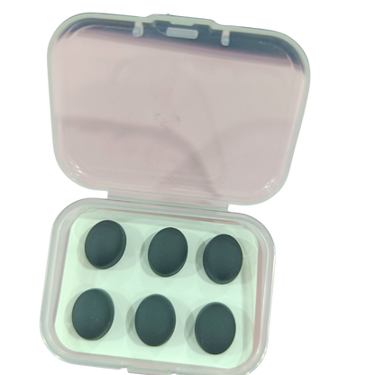 🧲 Oval Hijab Magnets Set – Box of 6 (Classic Matte Finish)- MP-015