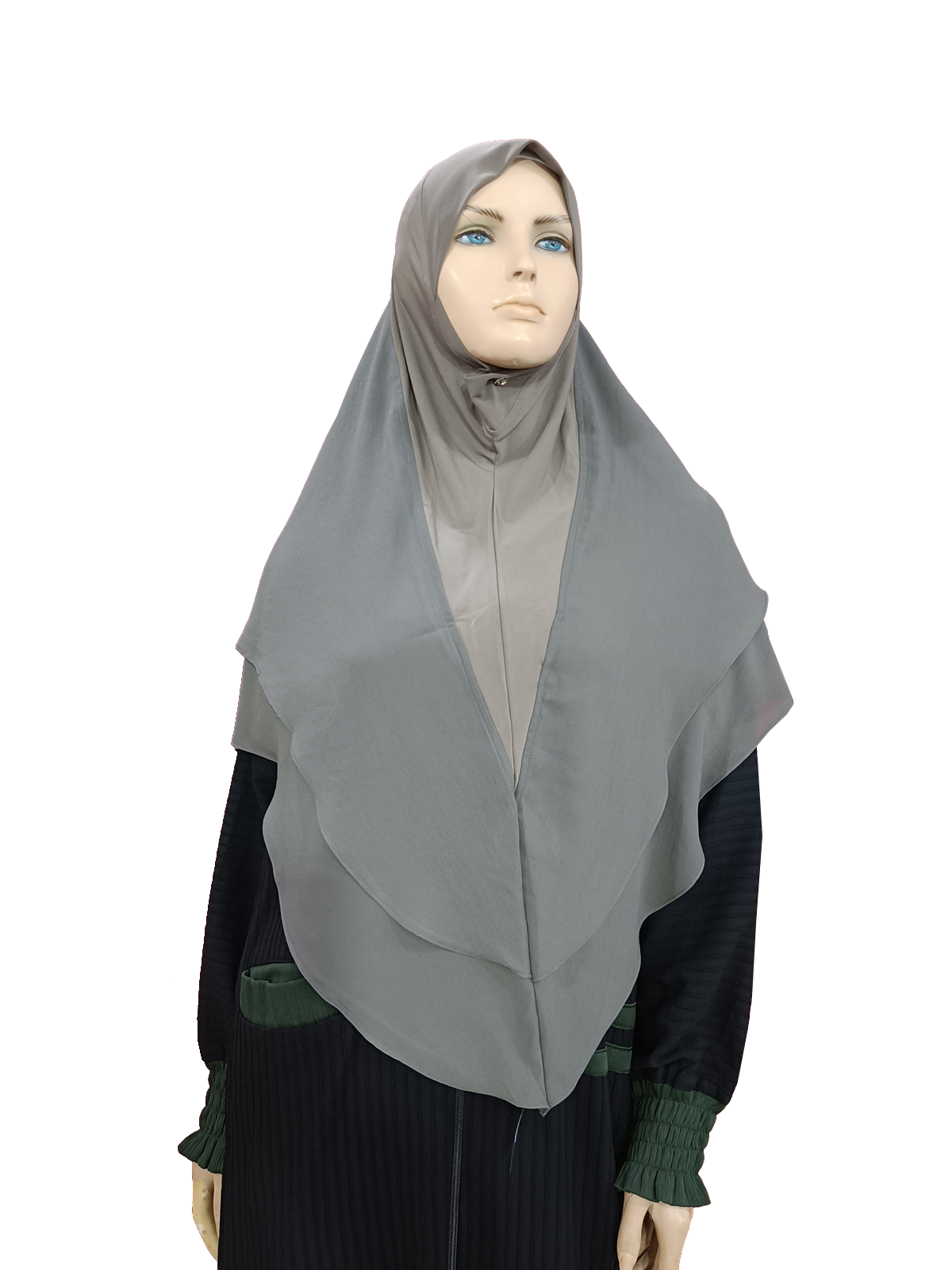 Intent Hijab 3 Piece-Gray XL Size - B003P018