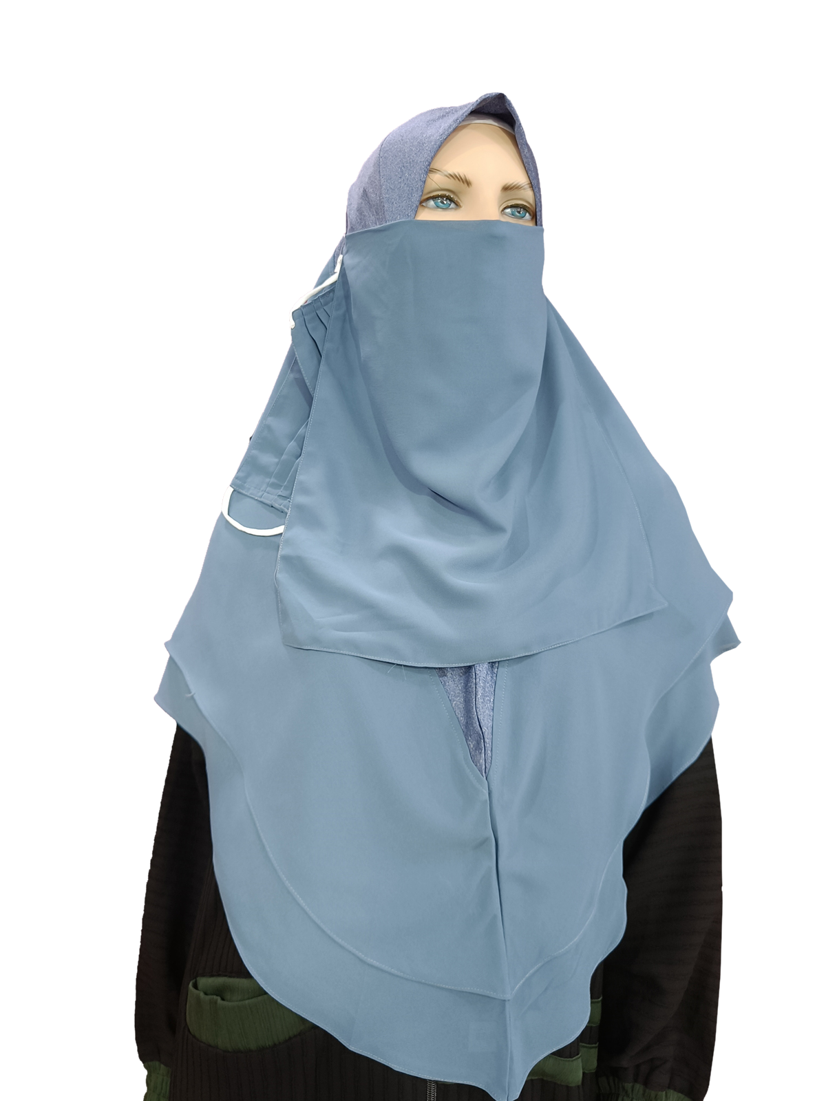 Intent Hijab 3 Piece-SkyBlue - XL Size-B003P019