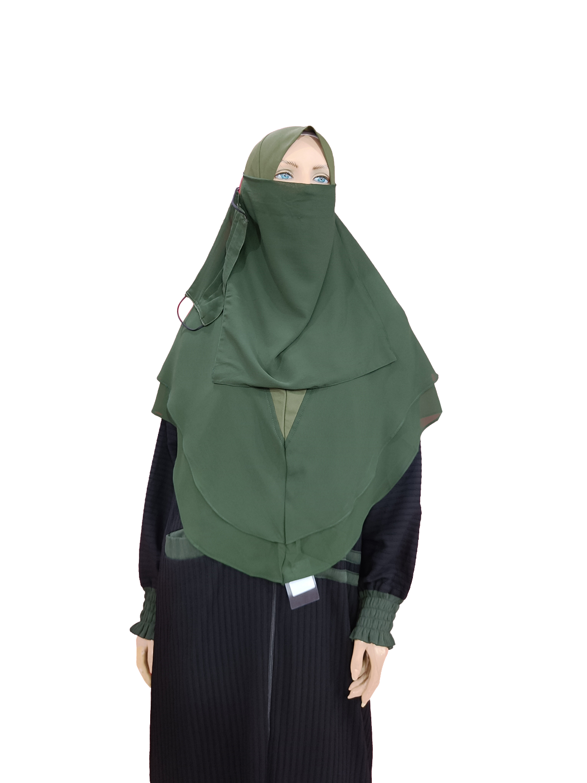 Intent Hijab 3 Piece-BGreen - XL Size-B003P020