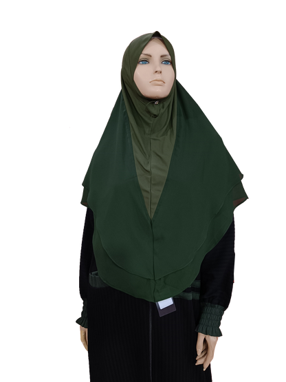 Intent Hijab 3 Piece-BGreen - XL Size-B003P020