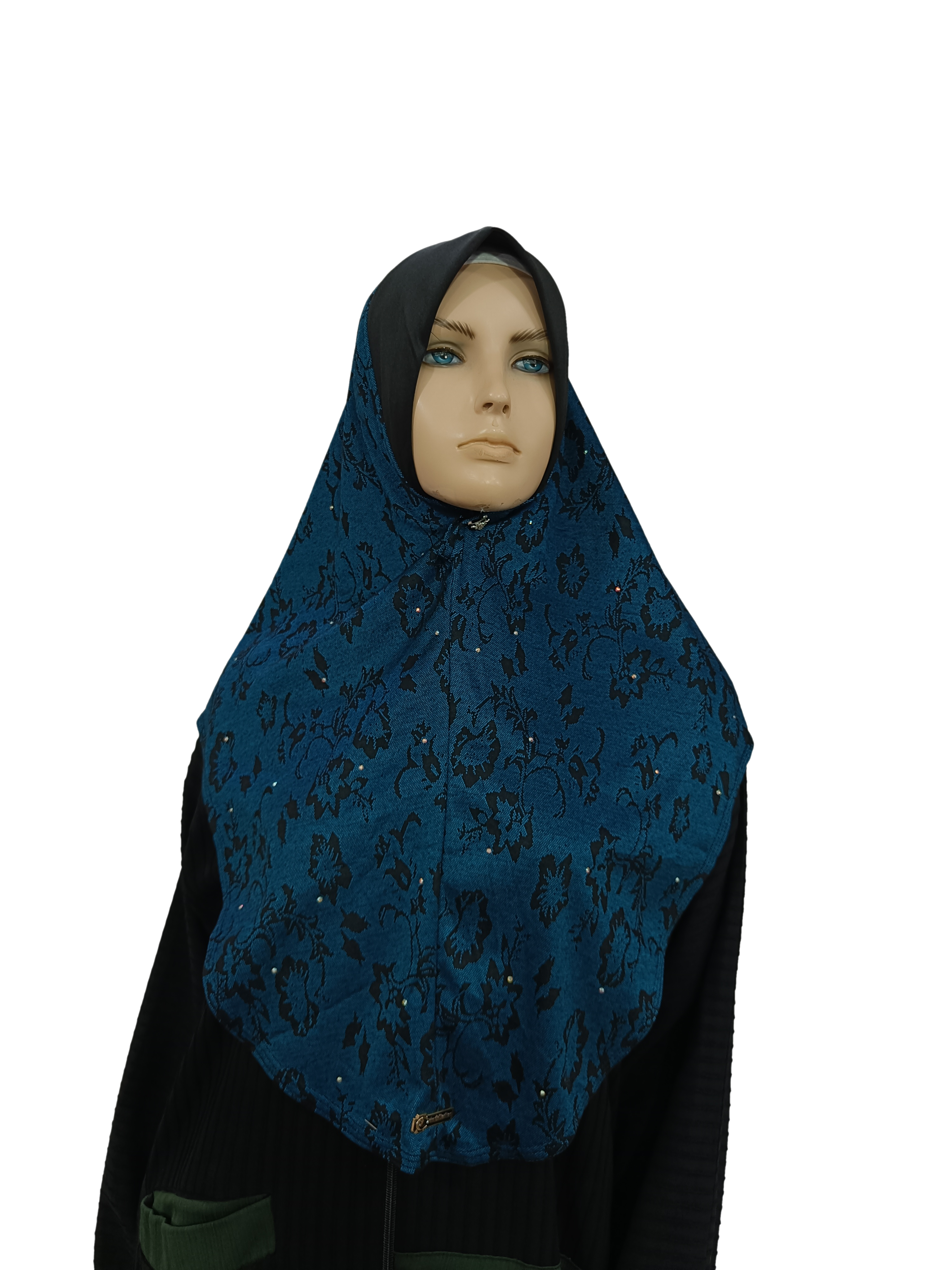 Printed Denim Hijab(L Size) – Elegant & Comfortable Everyday Wear  - B006P009