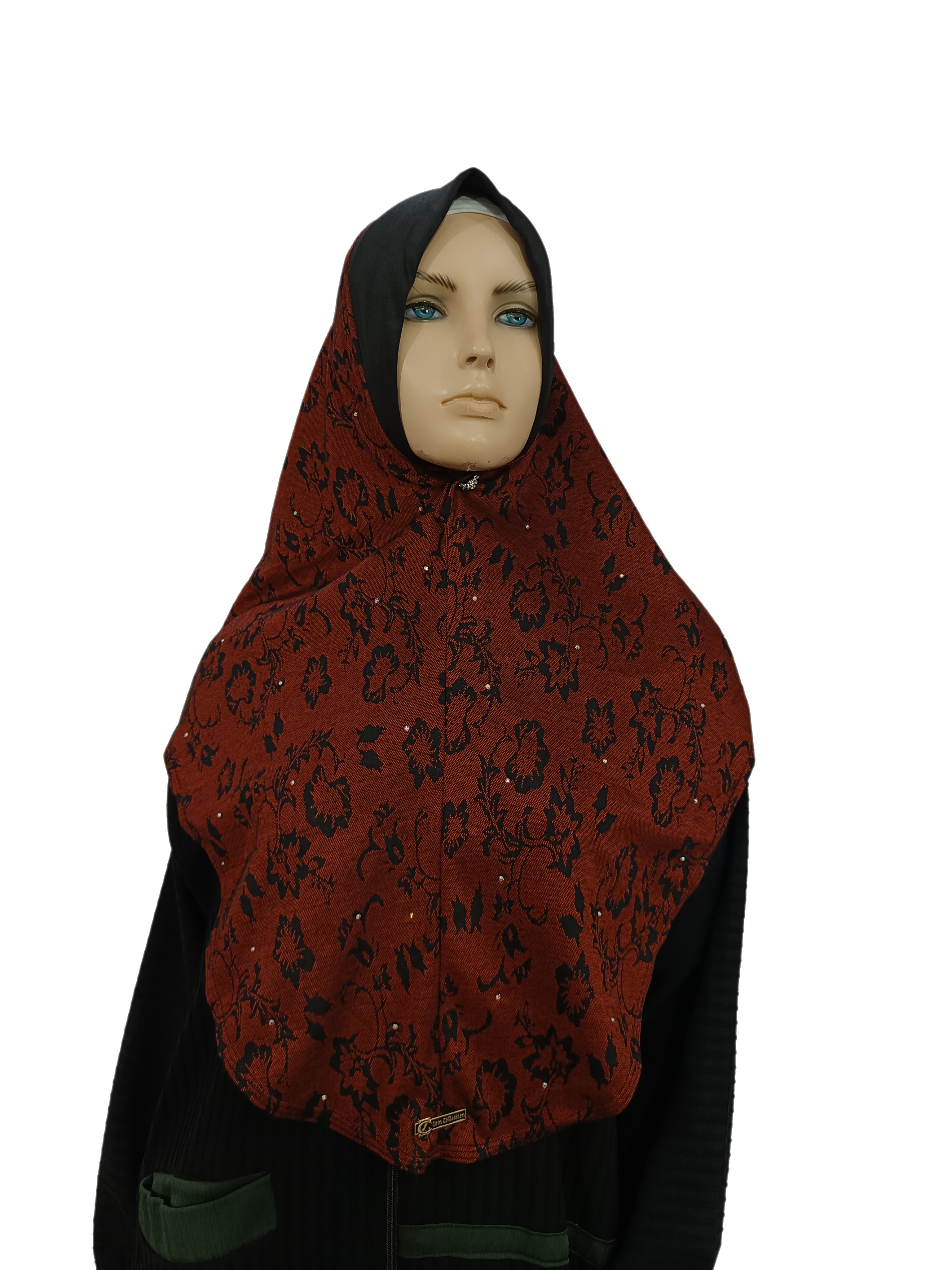 Printed Denim Hijab(L Size) – Elegant & Comfortable Everyday Wear  - B006P011