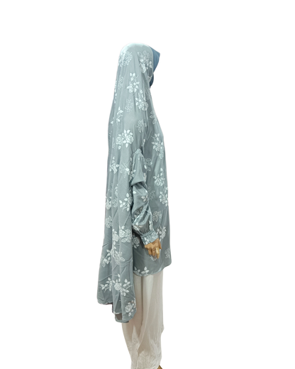 Printed Cotton Namaaz Hijab – Soft, Breathable & Full Coverage.B009P023