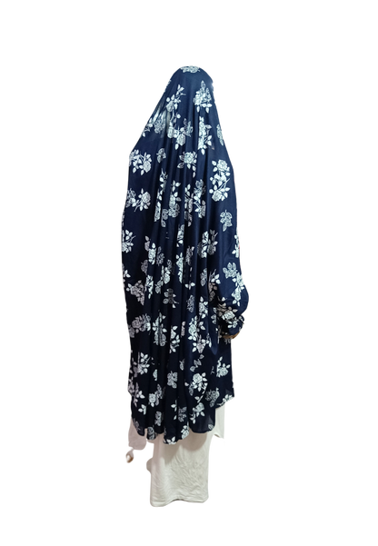 Printed Cotton Namaaz Hijab – Soft, Breathable & Full Coverage.B009P021