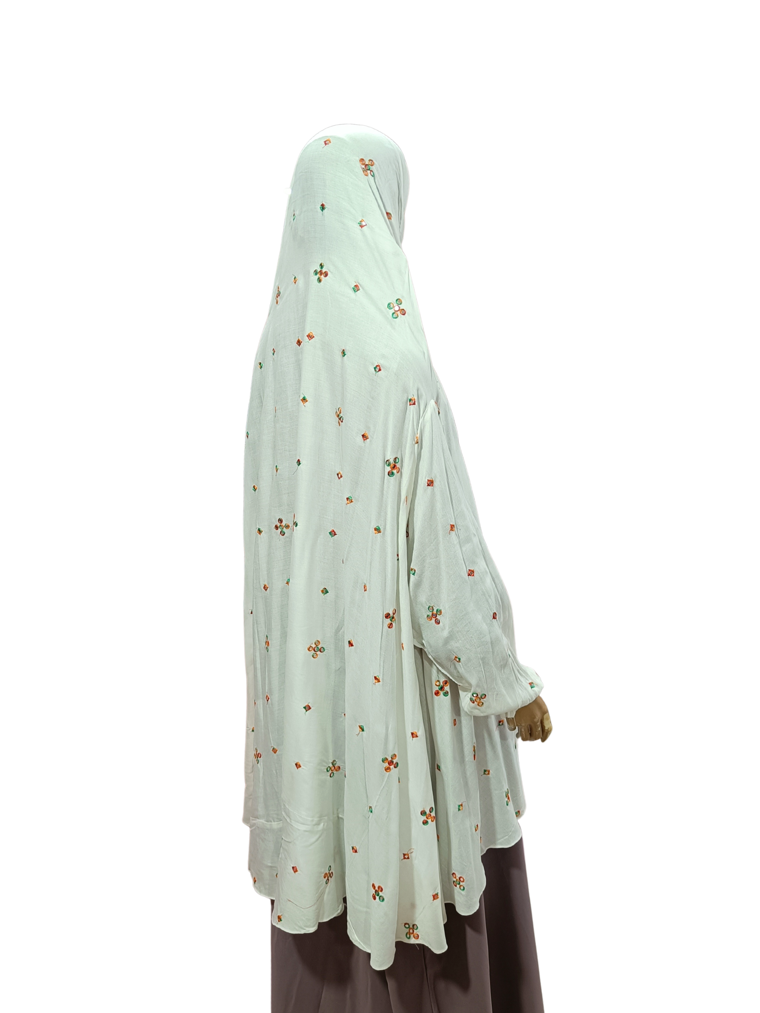 Printed Cotton Namaaz Hijab – Soft, Breathable & Full Coverage.B009P019
