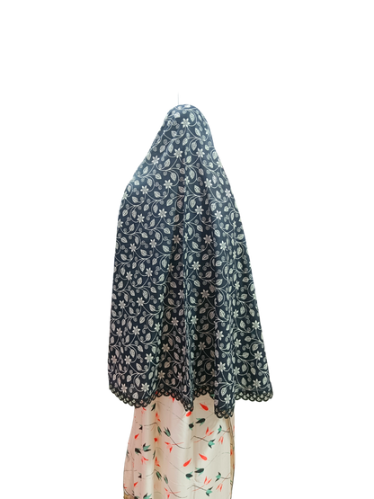 Printed Cotton Namaaz Hijab – Soft, Breathable & Full Coverage.B009P014