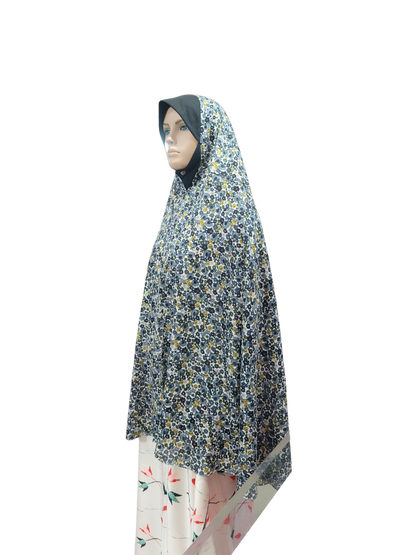 Printed Cotton Namaaz Hijab – Soft, Breathable & Full Coverage.B009P012