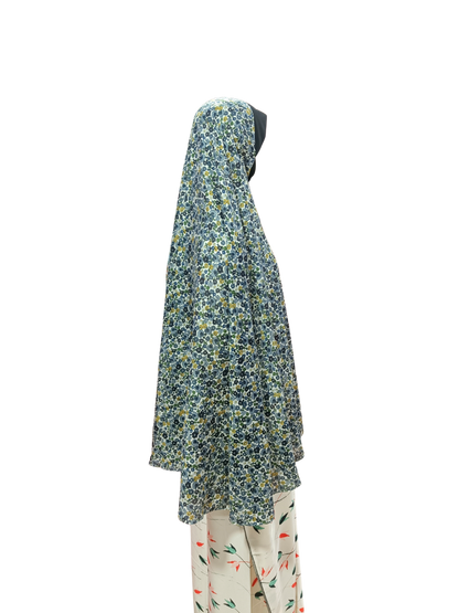 Printed Cotton Namaaz Hijab – Soft, Breathable & Full Coverage.B009P012