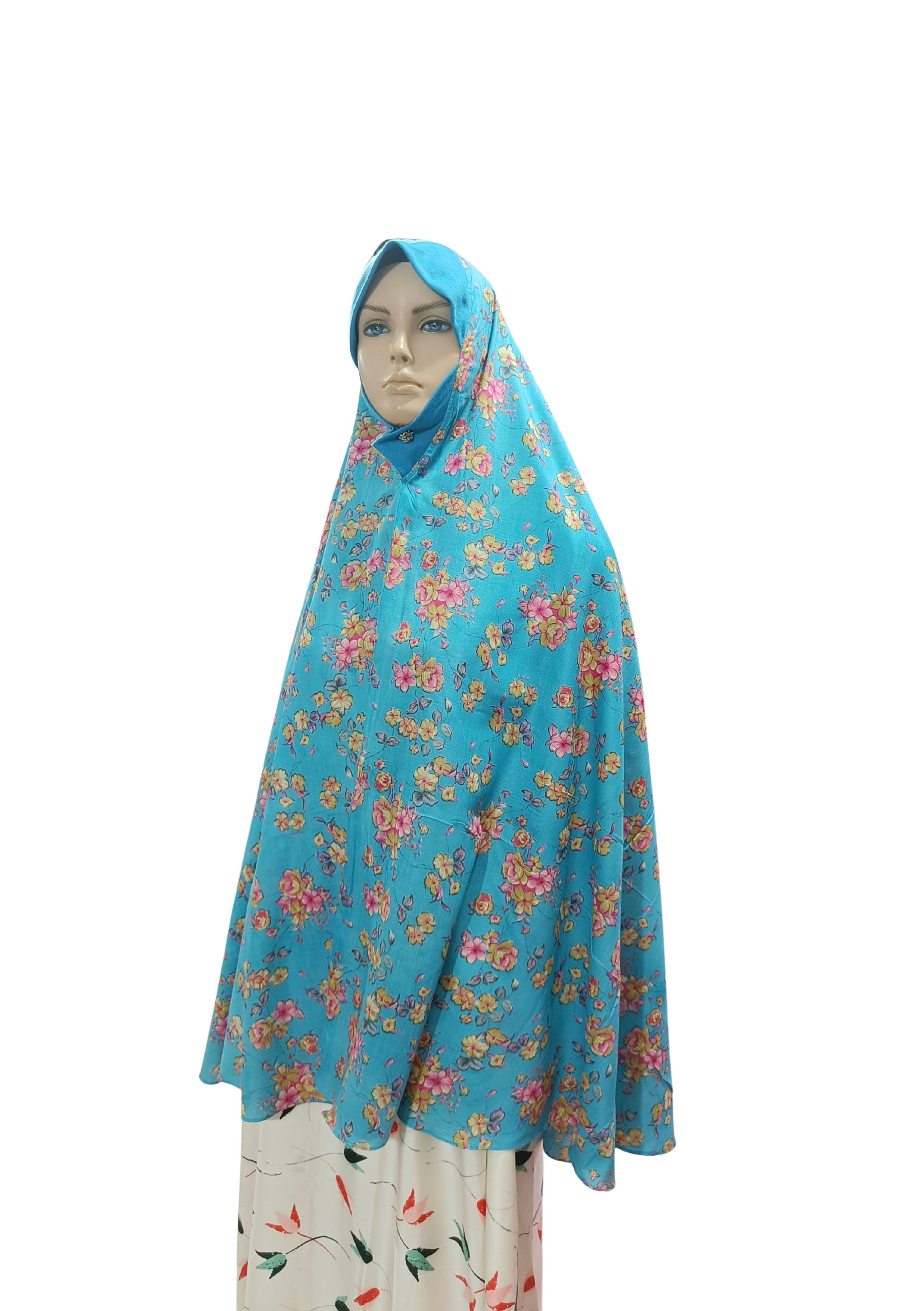 Printed Cotton Namaaz Hijab – Soft, Breathable & Full Coverage.B009P005