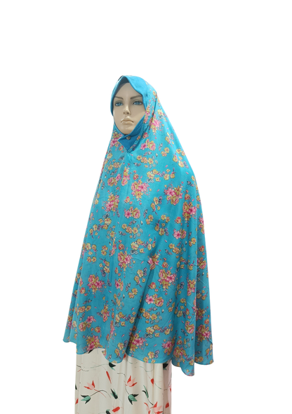 Printed Cotton Namaaz Hijab – Soft, Breathable & Full Coverage.B009P005