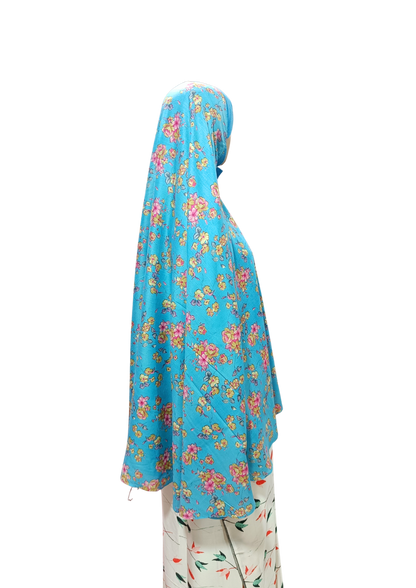 Printed Cotton Namaaz Hijab – Soft, Breathable & Full Coverage.B009P005