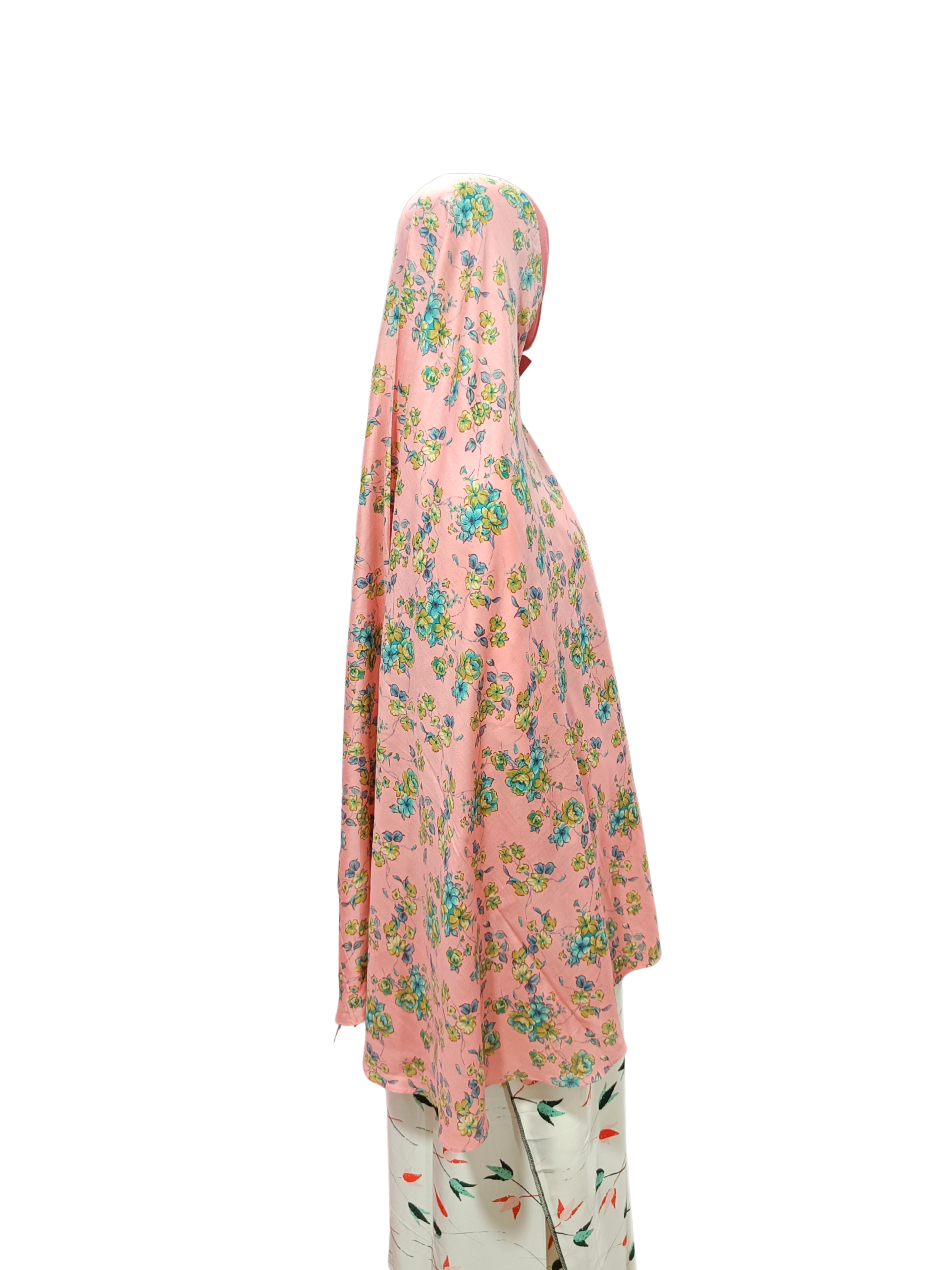 Printed Cotton Namaaz Hijab – Soft, Breathable & Full Coverage.B009P008