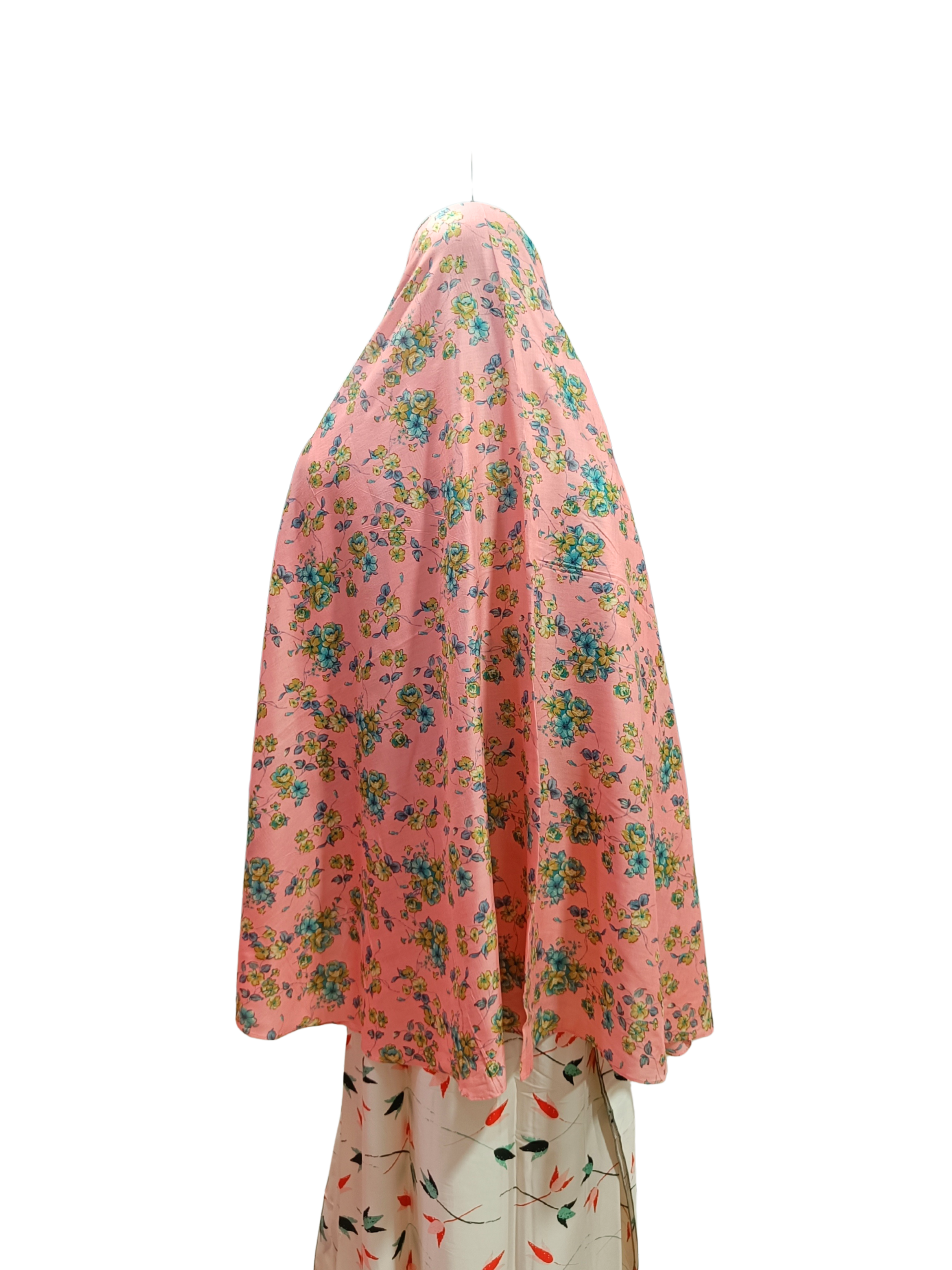 Printed Cotton Namaaz Hijab – Soft, Breathable & Full Coverage.B009P008