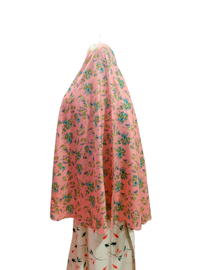 Printed Cotton Namaaz Hijab – Soft, Breathable & Full Coverage.B009P008