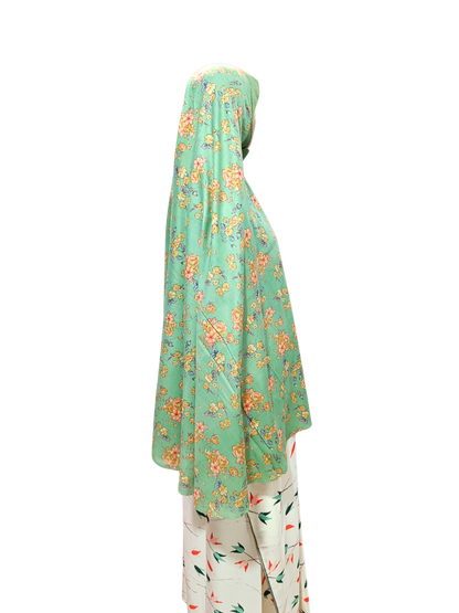 Printed Cotton Namaaz Hijab – Soft, Breathable & Full Coverage.B009P003