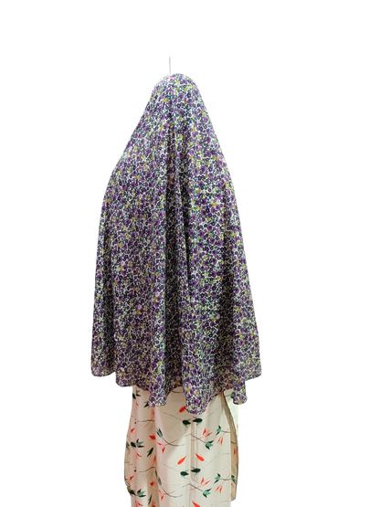 Printed Cotton Namaaz Hijab – Soft, Breathable & Full Coverage.B009P010