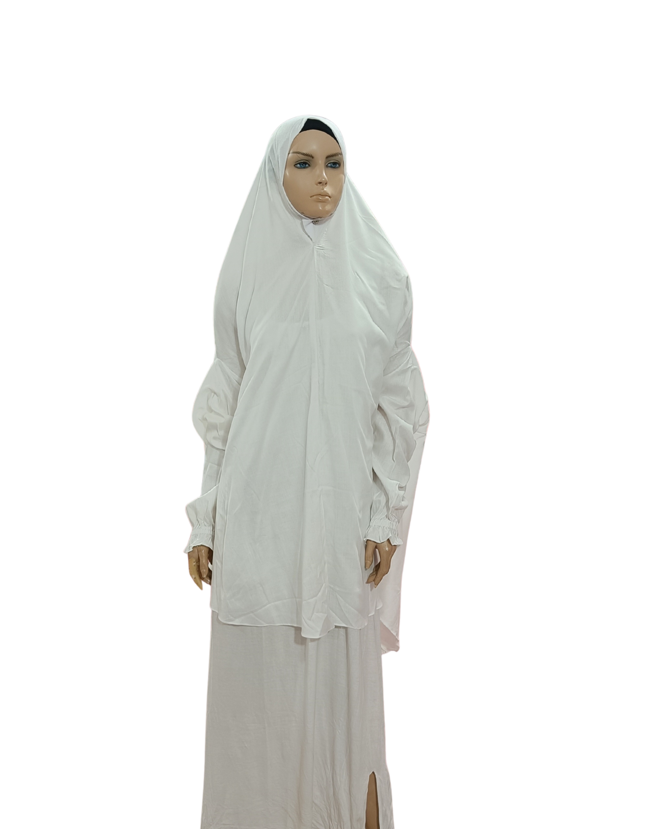 Printed Cotton Namaaz Hijab – Soft, Breathable & Full Coverage.B009P025